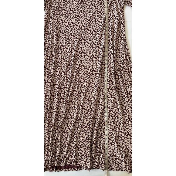 The Great Dress Sleep Size 2 (US M) Burgundy Floral Print V Neck Boho Relaxed - Picture 7 of 11